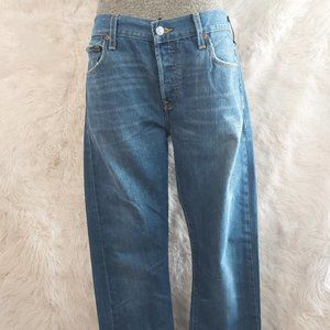 Levi's 501 Unisex Blue Denim Straight Legs Jeans
